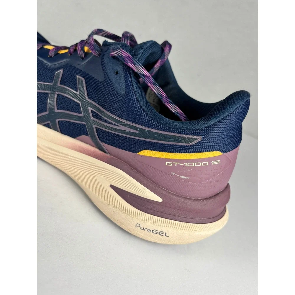 ASICS GT-1000 13 Running Shoes PureGEL FlyteFoam Size 9 Midnight Lilac 1012B747